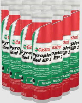 Castrol Pyroplex Red EP 2 Carton (10/14 Ounce Tubes)